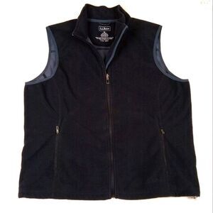 Men's L.L. Bean Fleece Vest Black XL